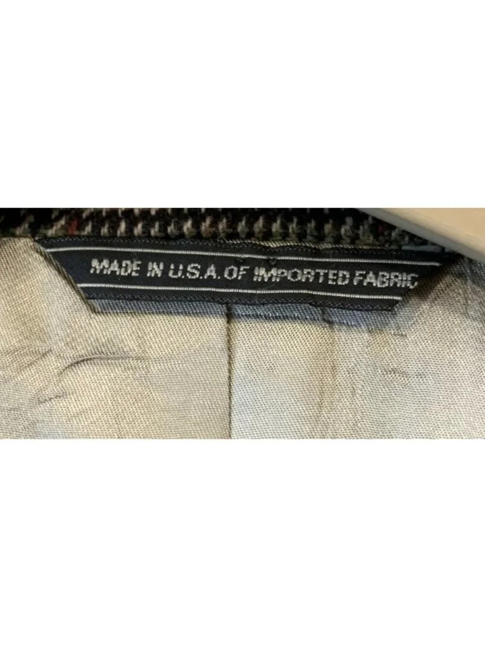 Banana Republic 46R Wool Blazer Brown Glen Plaid Sport Coat Old Money